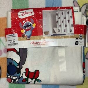 Disney stitch shower curtain